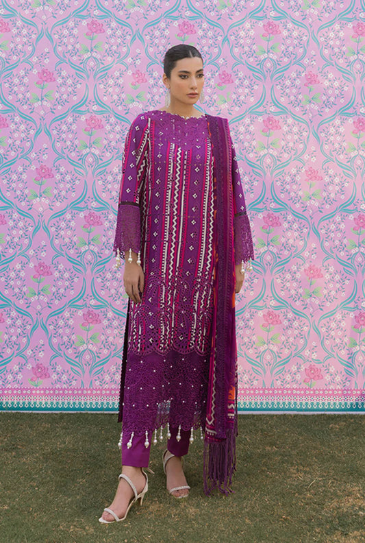 3 Piece Naqash  print kari  00119