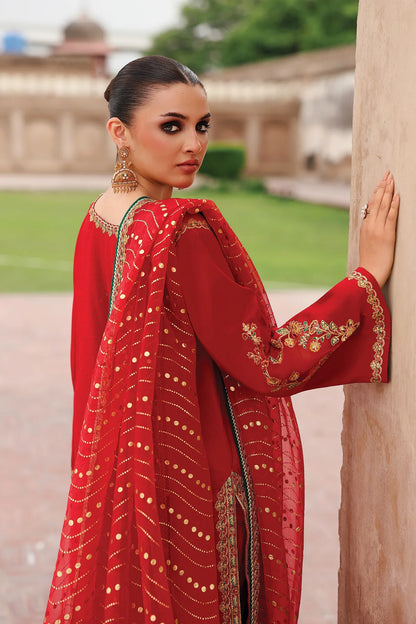3-PC Embroidered Raw-Silk Suit CMA-5-107