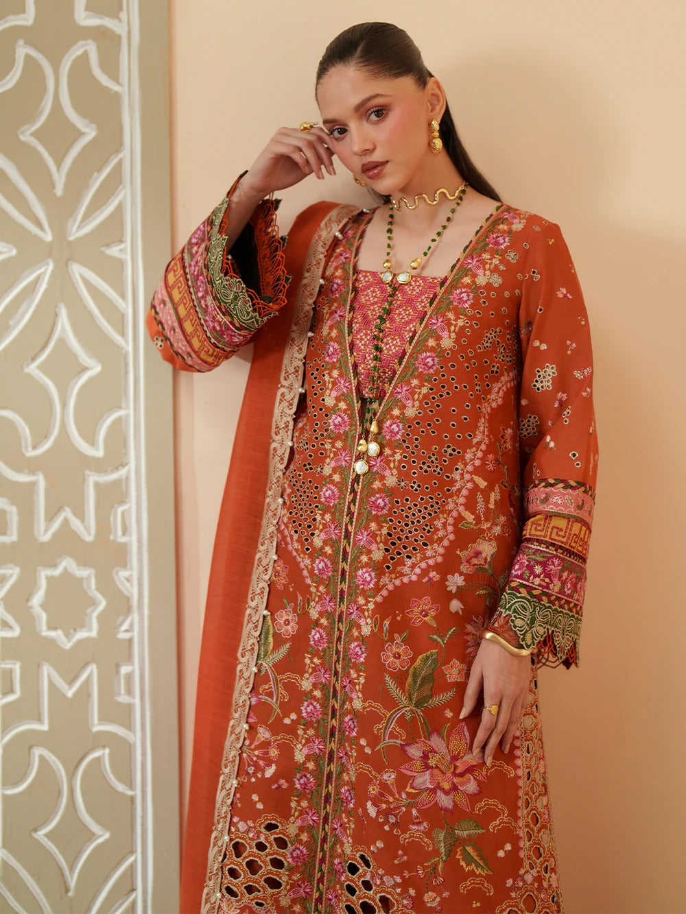 D-116-A | 3 PC Luxury Lawn