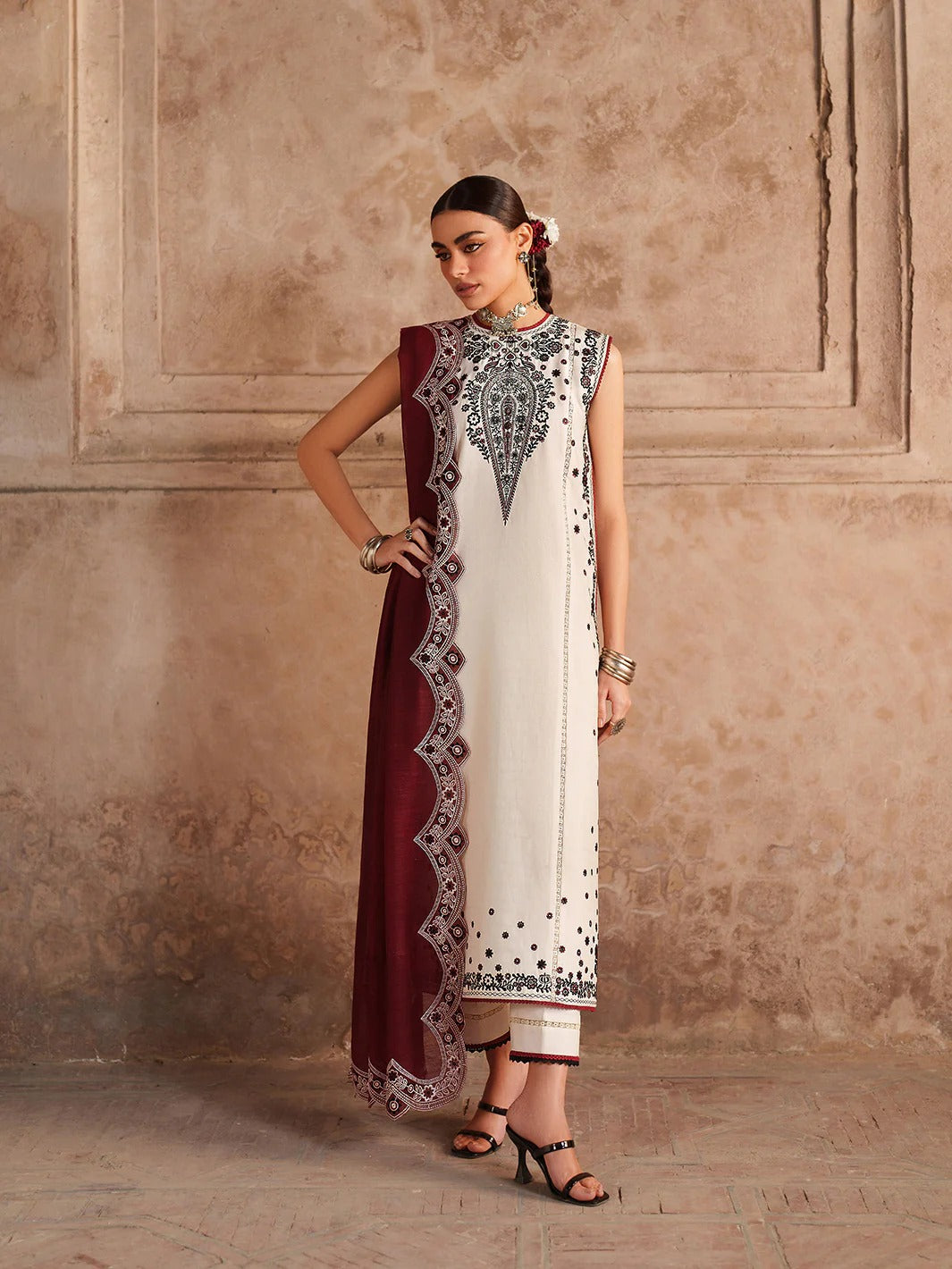 245-A | 3 PC UNSTITCHED LAWN