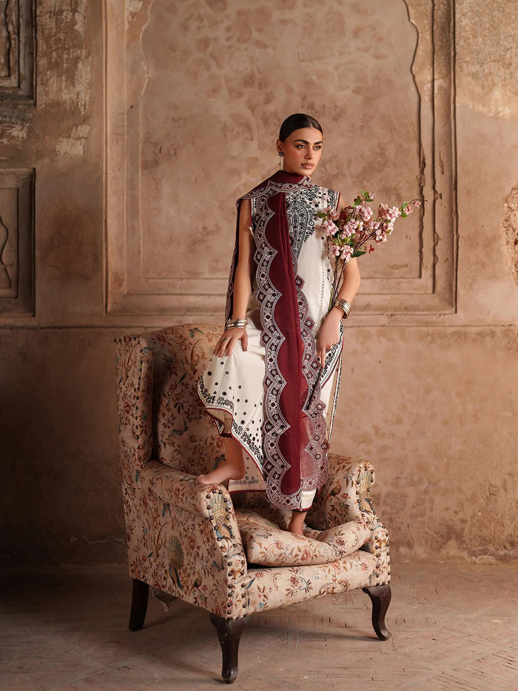 245-A | 3 PC UNSTITCHED LAWN